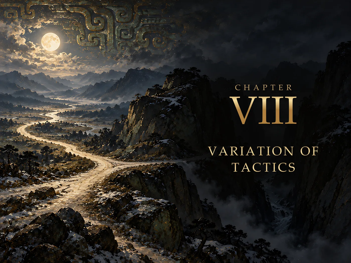 Chapter VIII, Variation of Tactics: its opening painting in The Art of War Illustrated