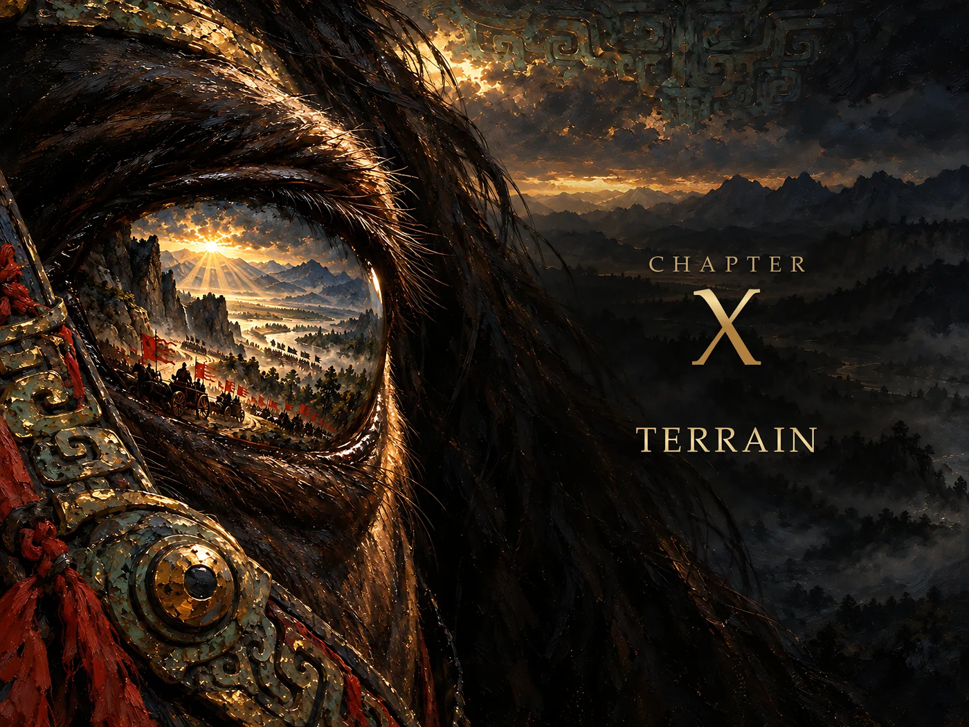 Chapter X, Terrain: its opening painting in The Art of War Illustrated